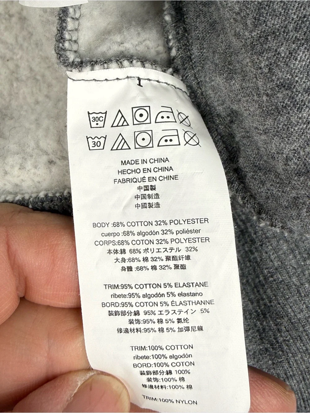 Michael Kors Sherpa Lined Hooded Gray Full Zip Vest Men’s Large